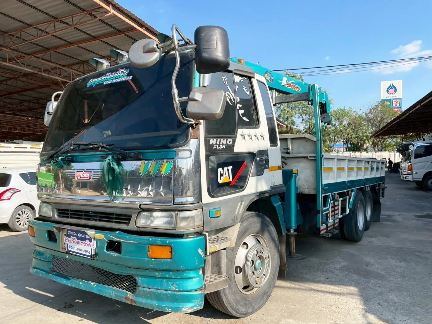 HINO FL3H 195 แรง ปี 36 10 ล้อ เครน