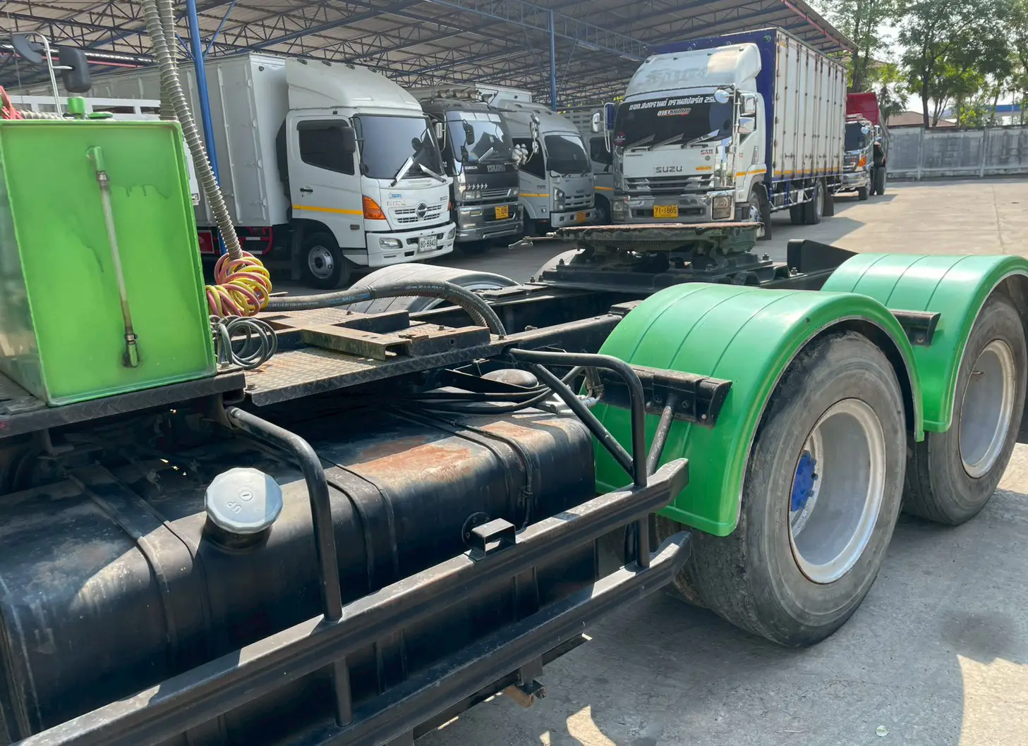 HINO FM2P 380 แรง ปี 56 หัวลาก เขียว