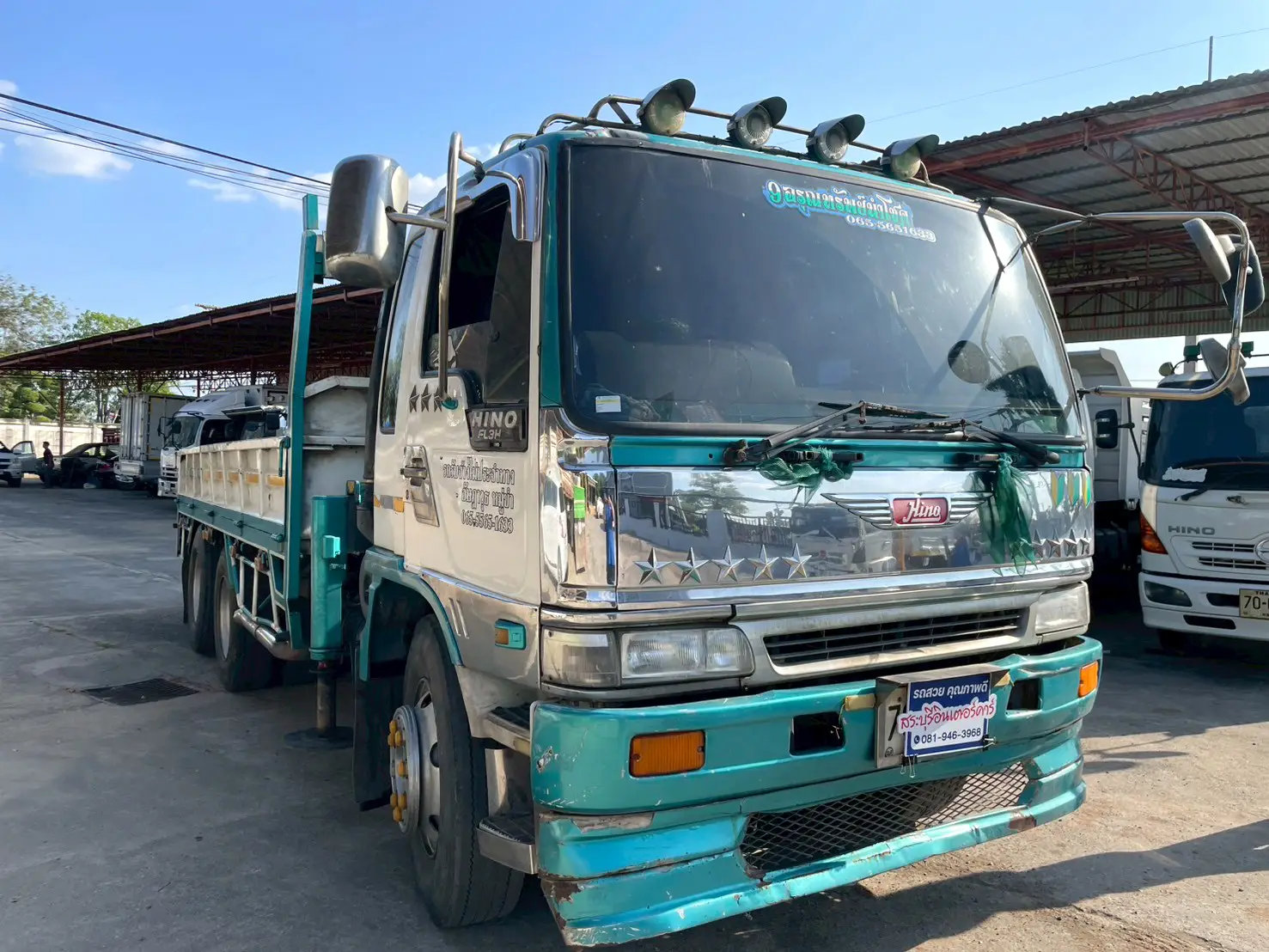 HINO FL3H 195 แรง ปี 36 10 ล้อ เครน