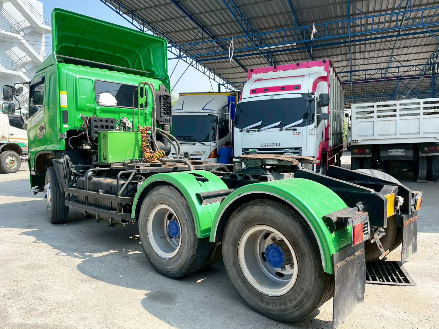 HINO FM2P 380 แรง ปี 56 หัวลาก เขียว