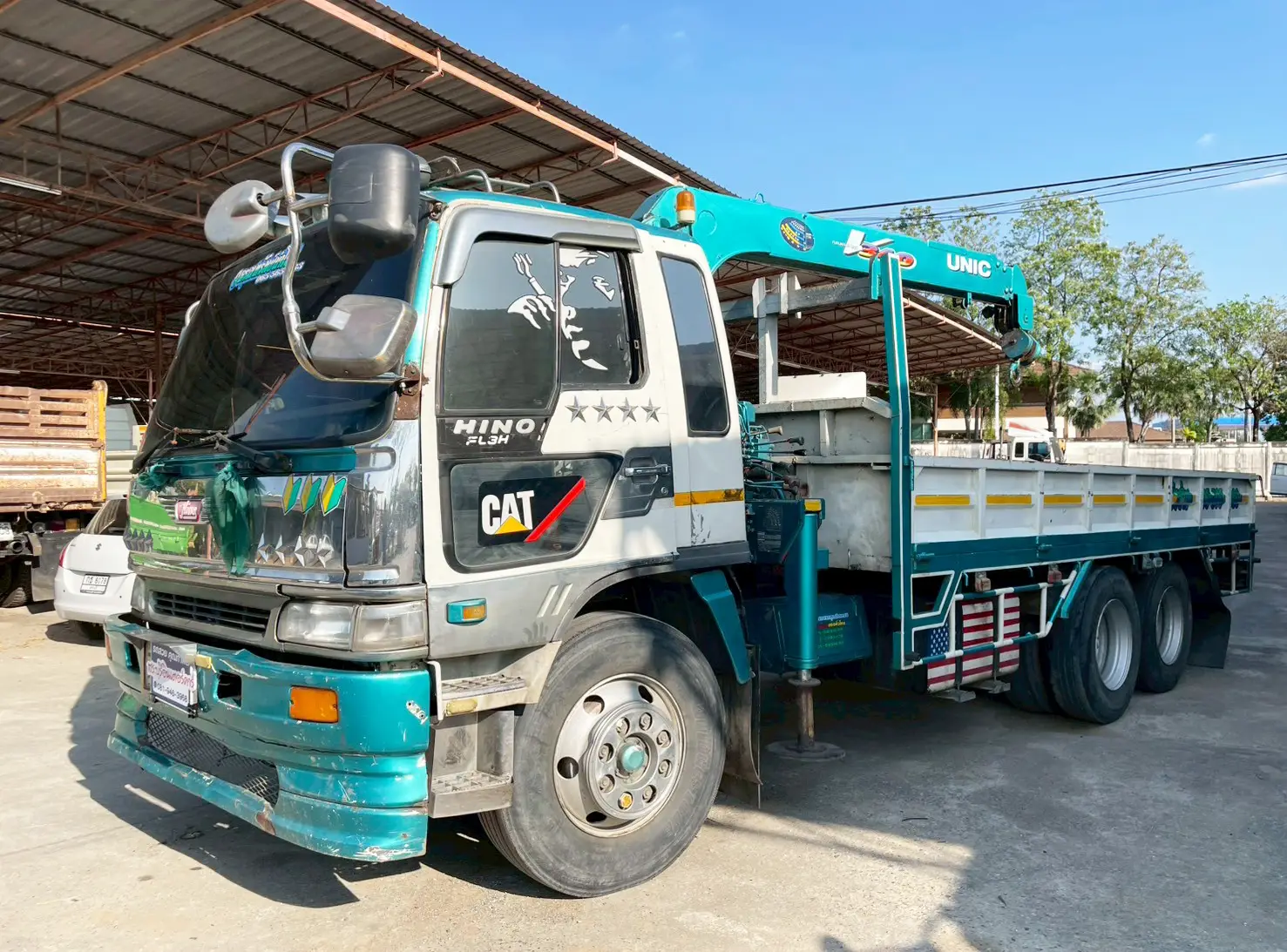 HINO FL3H 195 แรง ปี 36 10 ล้อ เครน