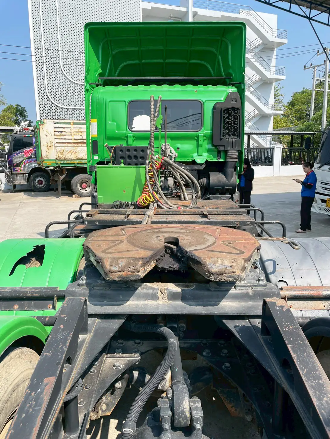 HINO FM2P 380 แรง ปี 56 หัวลาก เขียว