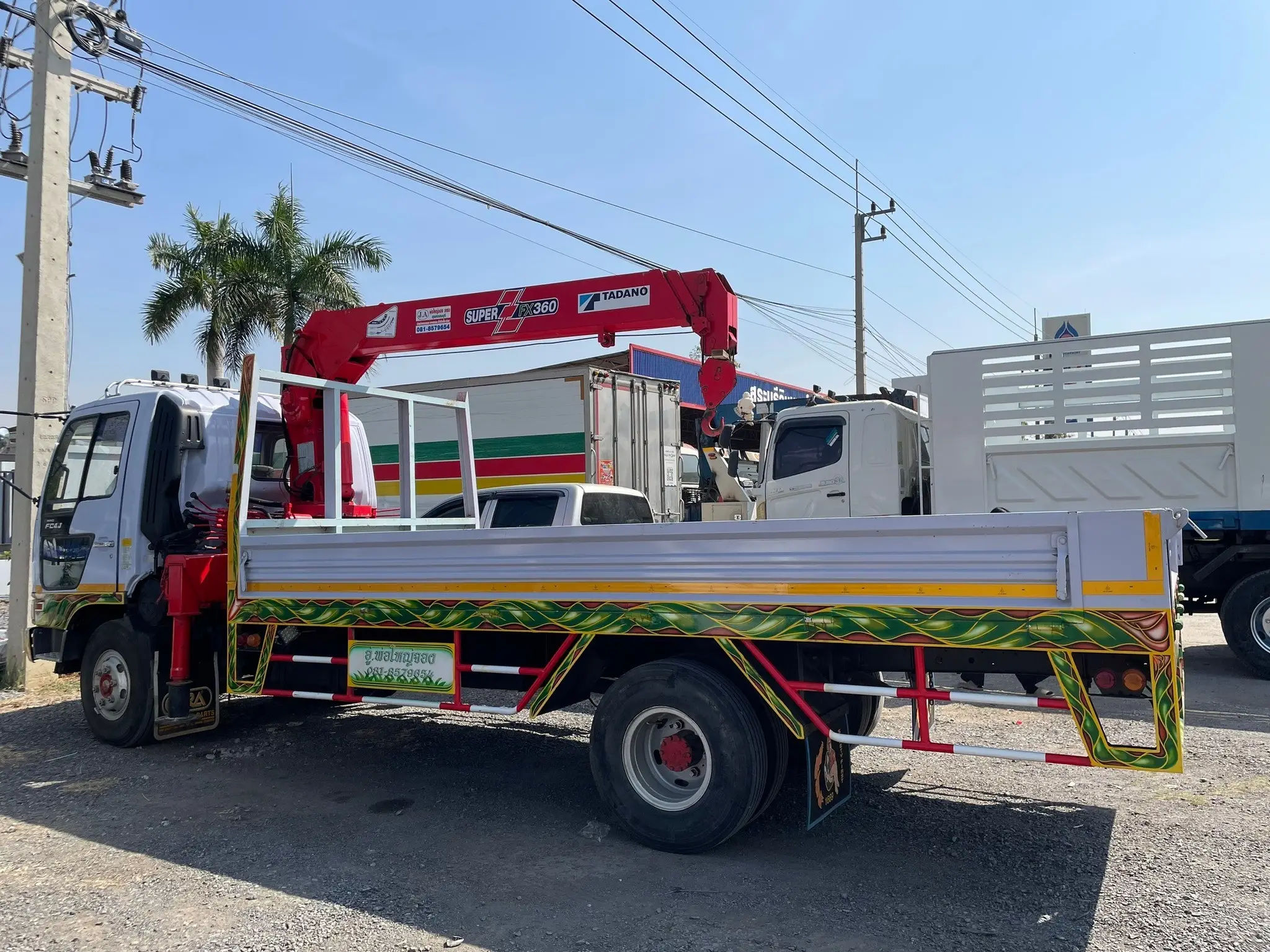 6 ล้อเครน HINO FC4J 6 ล้อ 140 แรง ปี 41