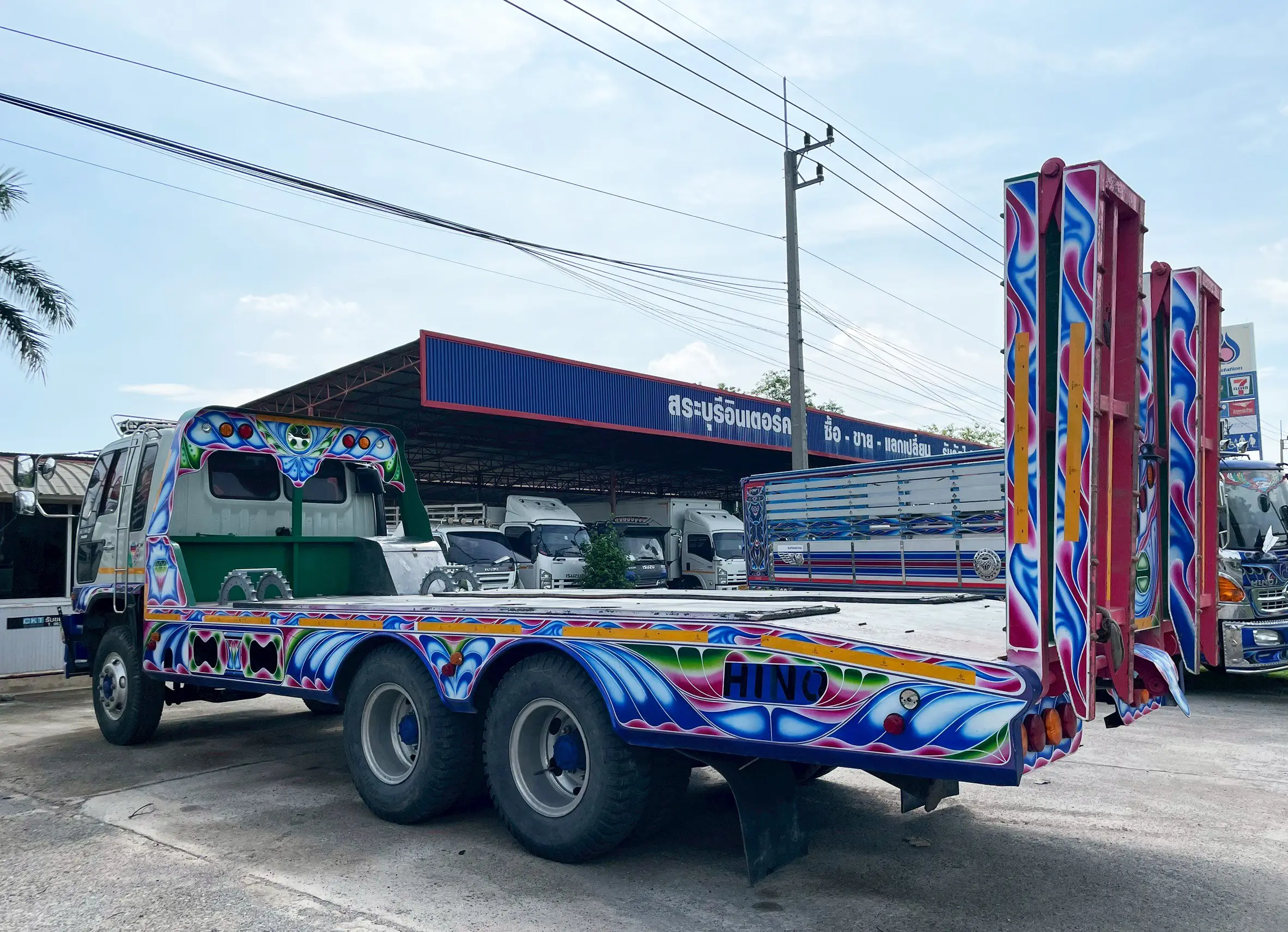 10 ล้อท้ายลาด HINO FM3M 240 แรง ปี 39