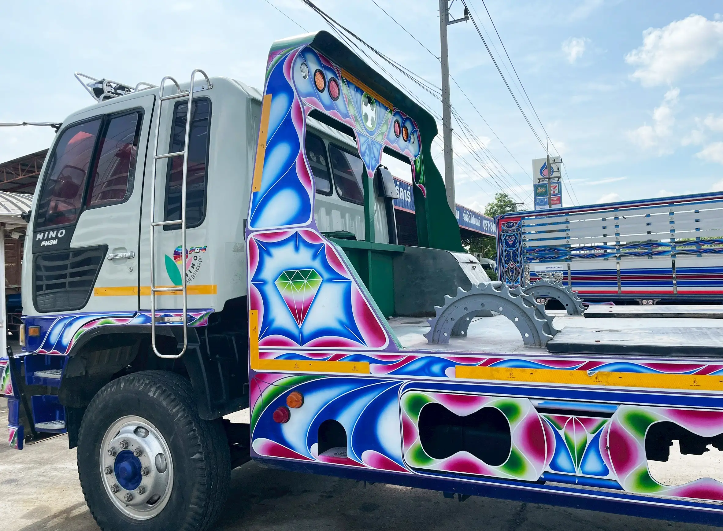 10 ล้อท้ายลาด HINO FM3M 240 แรง ปี 39